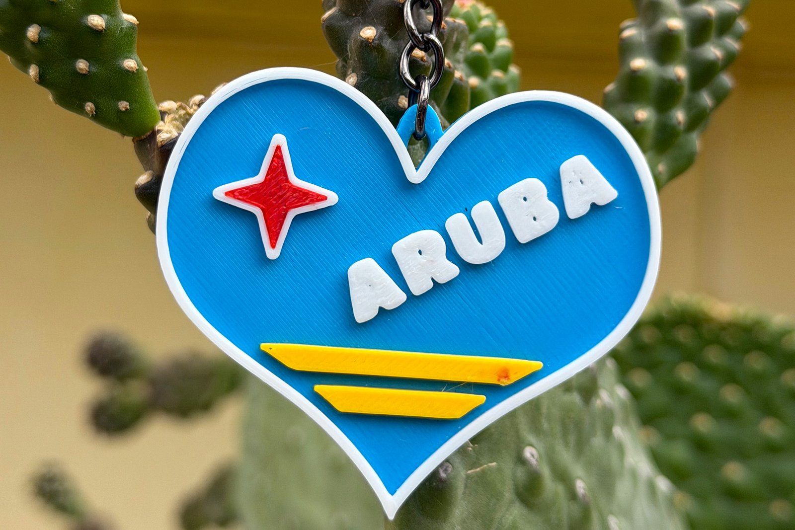 Keychain - Aruba heart
