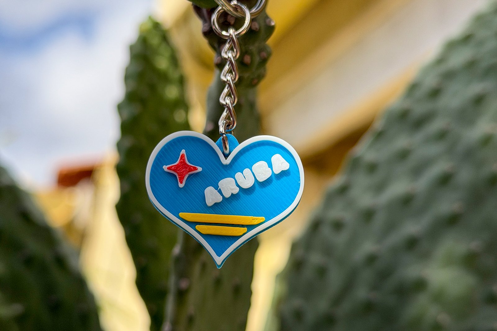 Keychain - Aruba heart