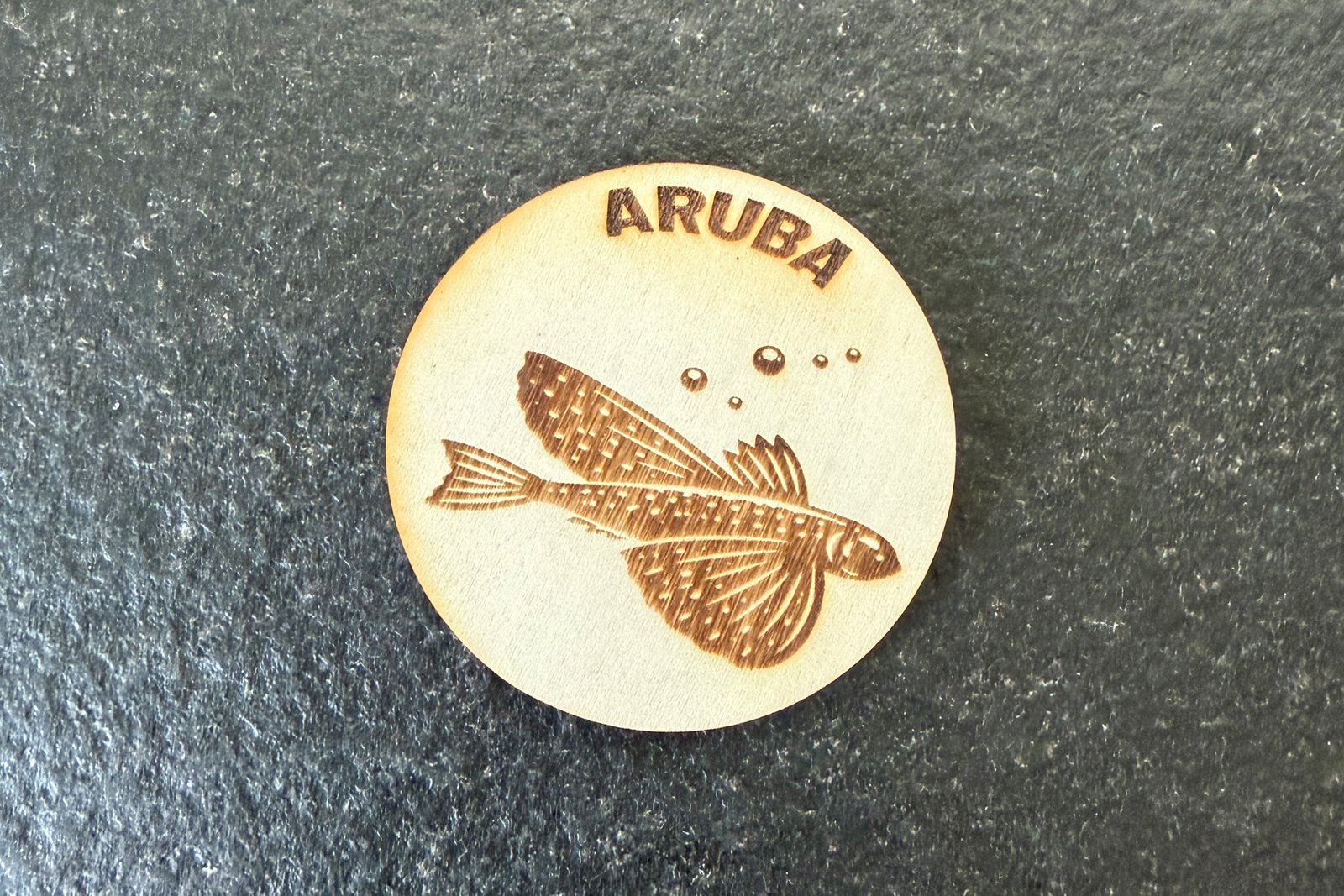 Magnet - Flying gurnard - Round - Plain